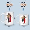 Custom Mug - Personalized Best Friend Birthday Gifts For Women, Besties, Sisters, BFF - Thank You For Being My Unpaid Therapist
