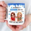 Custom Mug - Personalized Best Friend Birthday Gifts For Women, Besties, Sisters, BFF - Together Through Every Chapter