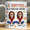 Custom Mug - Personalized Best Friend Birthday Gifts For Women, Besties, Sisters, BFF - Together We Laugh Without End