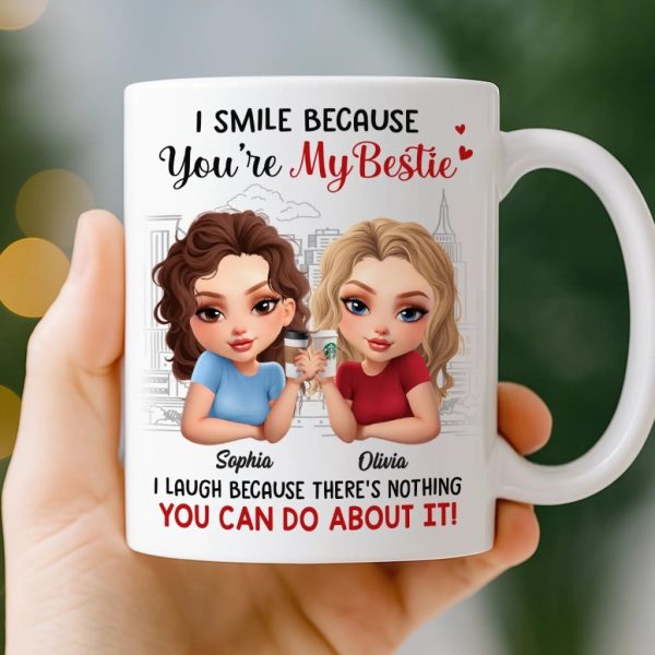 Custom Mug - Personalized Best Friend Birthday Gifts For Women, Besties, Sisters, BFF - Too Much Fun To Handle
