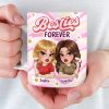 Custom Mug - Personalized Best Friend Birthday Gifts For Women, Besties, Sisters, BFF - Trust In Every Laugh