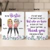 Custom Mug - Personalized Best Friend Birthday Gifts For Women, Besties, Sisters, BFF - You Balance My Crazy