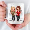 Custom Mug - Personalized Best Friend Birthday Gifts For Women, Besties, Sisters, BFF - You Make My Heart Smile