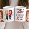 Custom Mug - Personalized Best Friend Birthday Gifts For Women, Besties, Sisters, BFF - You Make My Heart Smile