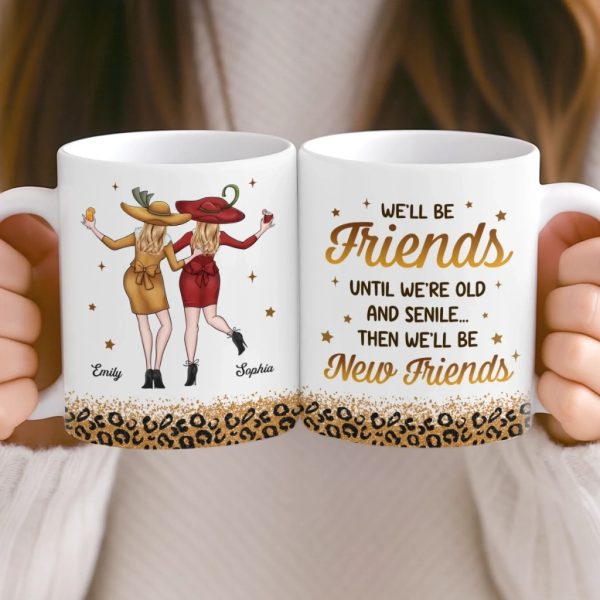 Custom Mug - Personalized Best Friend Birthday Gifts For Women, Besties, Sisters, BFF - You Make My World Loud