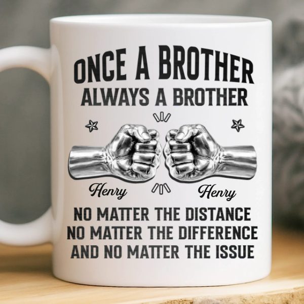 Custom Mug - Personalized Birthday Gifts For Brother - Brothers Built By Shared Memories