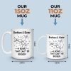 Custom Mug - Personalized Birthday Gifts For Brother, Sister - Together We Bright