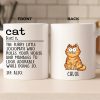 Custom Mug - Personalized Birthday Gifts For Cat Lovers, Cat Mom And Dad - Chaos In Fur Form