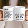 Custom Mug - Personalized Birthday Gifts For Cat Lovers, Cat Mom And Dad - Life Is Softer With Cats
