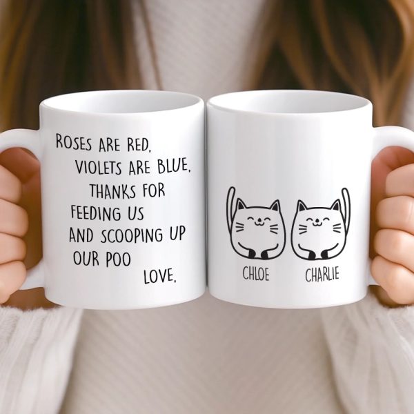 Custom Mug - Personalized Birthday Gifts For Cat Lovers, Cat Mom And Dad - My Cats Own Me