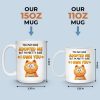 Custom Mug - Personalized Birthday Gifts For Cat Lovers, Cat Mom And Dad - Owned By My Cat