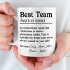 Custom Mug - Personalized Birthday Gifts For Coworker, Work Bestie - Dream Team