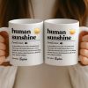 Custom Mug - Personalized Birthday Gifts For Coworker, Work Bestie - Human Sunshine