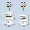 Custom Mug - Personalized Birthday Gifts For Coworker, Work Bestie - Human Sunshine