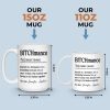 Custom Mug - Personalized Birthday Gifts For Coworker, Work Bestie - Money Earned By A Woman