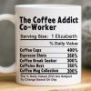 Custom Mug - Personalized Birthday Gifts For Coworker, Work Bestie - Teamwork Fueled By Coffee And Chaos