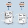 Custom Mug - Personalized Birthday Gifts For Coworker, Work Bestie - Work Feels Lighter With You