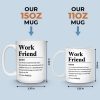 Custom Mug - Personalized Birthday Gifts For Coworker, Work Bestie - Work Friend