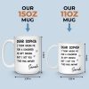 Custom Mug - Personalized Birthday Gifts For Coworker, Work Bestie - Your Effort Inspires Me