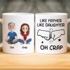 Custom Mug - Personalized Birthday Gifts For Dad, Daughter, Son - A Father Love Guides The Way