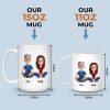 Custom Mug - Personalized Birthday Gifts For Dad, Daughter, Son - A Father Love Guides The Way