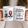 Custom Mug - Personalized Birthday Gifts For Dad, Daughter, Son - A Father Love Guides The Way