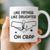 Custom Mug - Personalized Birthday Gifts For Dad, Daughter, Son - A Father Love Guides The Way