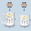 Custom Mug - Personalized Birthday Gifts For Dad, Grandpa - Grandpa Belongs To Kids