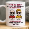 Custom Mug - Personalized Birthday Gifts For Dad, Son - Like Father Like Son