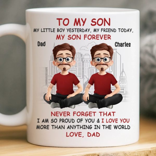 Custom Mug - Personalized Birthday Gifts For Dad, Son, Daughter - Strong Roots, Strong Son