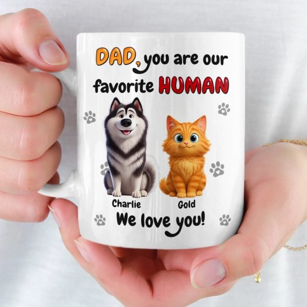 Custom Mug - Personalized Birthday Gifts For Dog Cat Lovers, Dog Dad And Mom, Cat Owners - Fur Family Forever