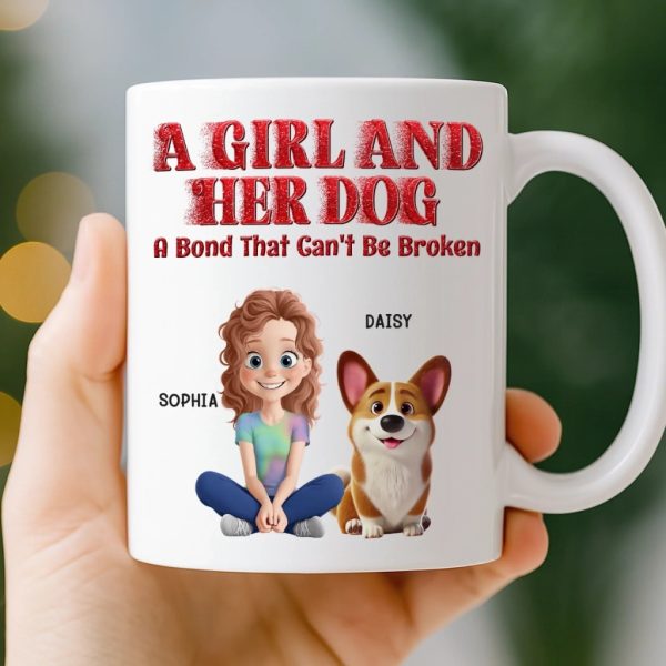 Custom Mug - Personalized Birthday Gifts For Dog Lovers, Dog Dad And Mom - Best Friends In Every Universe