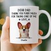 Custom Mug - Personalized Birthday Gifts For Dog Lovers, Dog Dad And Mom - Easily Distracted By Dogs