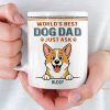 Custom Mug - Personalized Birthday Gifts For Dog Lovers, Dog Dad And Mom - Life Feels Better With Pets