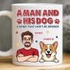 Custom Mug - Personalized Birthday Gifts For Dog Lovers, Dog Dad And Mom - Love Comes With Fur And Paws