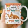 Custom Mug - Personalized Birthday Gifts For Dog Lovers, Dog Dad And Mom - Love You More Than Treats