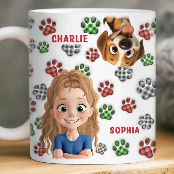 Custom Mug - Personalized Birthday Gifts For Dog Lovers, Dog Dad And Mom - More Dogs Less Worries