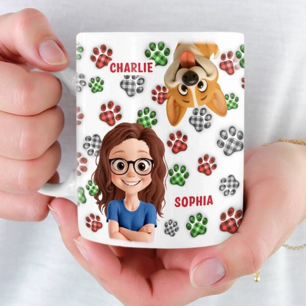 Custom Mug - Personalized Birthday Gifts For Dog Lovers, Dog Dad And Mom - More Dogs Less Worries