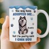 Custom Mug - Personalized Birthday Gifts For Dog Lovers, Dog Dad And Mom - My Therapist Has A Fur Coat