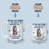 Custom Mug - Personalized Birthday Gifts For Dog Lovers, Dog Dad And Mom - My Therapist Has A Fur Coat