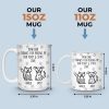 Custom Mug - Personalized Birthday Gifts For Dog Lovers, Dog Dad And Mom - Respect The Poop Scooper