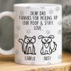 Custom Mug - Personalized Birthday Gifts For Dog Lovers, Dog Dad And Mom - Respect The Poop Scooper