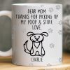 Custom Mug - Personalized Birthday Gifts For Dog Lovers, Dog Dad And Mom - Respect The Poop Scooper