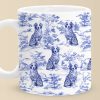 Custom Mug - Personalized Birthday Gifts For Dog Lovers, Dog Dad And Mom - Sip In Style, Bark In Blue