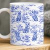 Custom Mug - Personalized Birthday Gifts For Dog Lovers, Dog Dad And Mom - Sip In Style, Bark In Blue