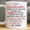 Custom Mug - Personalized Birthday Gifts For Grandma, Granddaughter - Your Strength Lights My Way