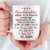 Custom Mug - Personalized Birthday Gifts For Grandma, Granddaughter - Your Strength Lights My Way
