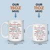 Custom Mug - Personalized Birthday Gifts For Grandma, Granddaughter - Your Strength Lights My Way