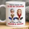Custom Mug - Personalized Birthday Gifts For Mom, Dad, Daughter - Forever My Little Girl