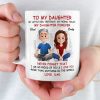 Custom Mug - Personalized Birthday Gifts For Mom, Dad, Daughter - My Daughter My Forever Gift